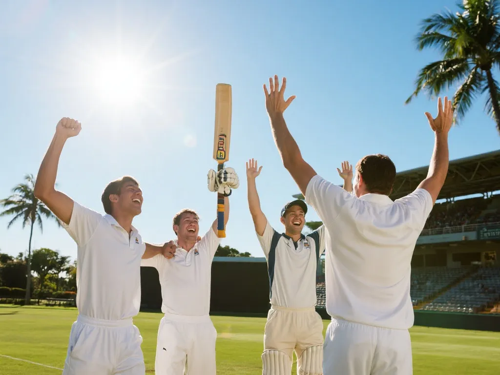 巴哈马对决开曼群岛：板球场上的奇幻“打工人”日常